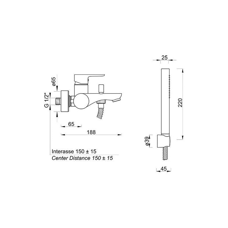 MISCELATORE ESTERNO PONSI - PONSI BTESTCVA02