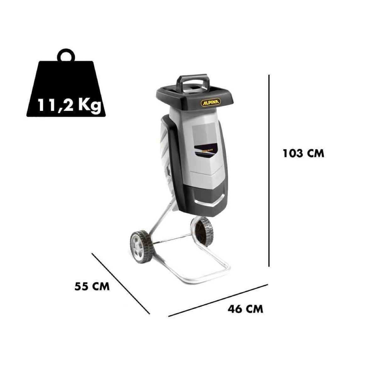 Biotrituratore elettrico Alpina 2,2 kW 4