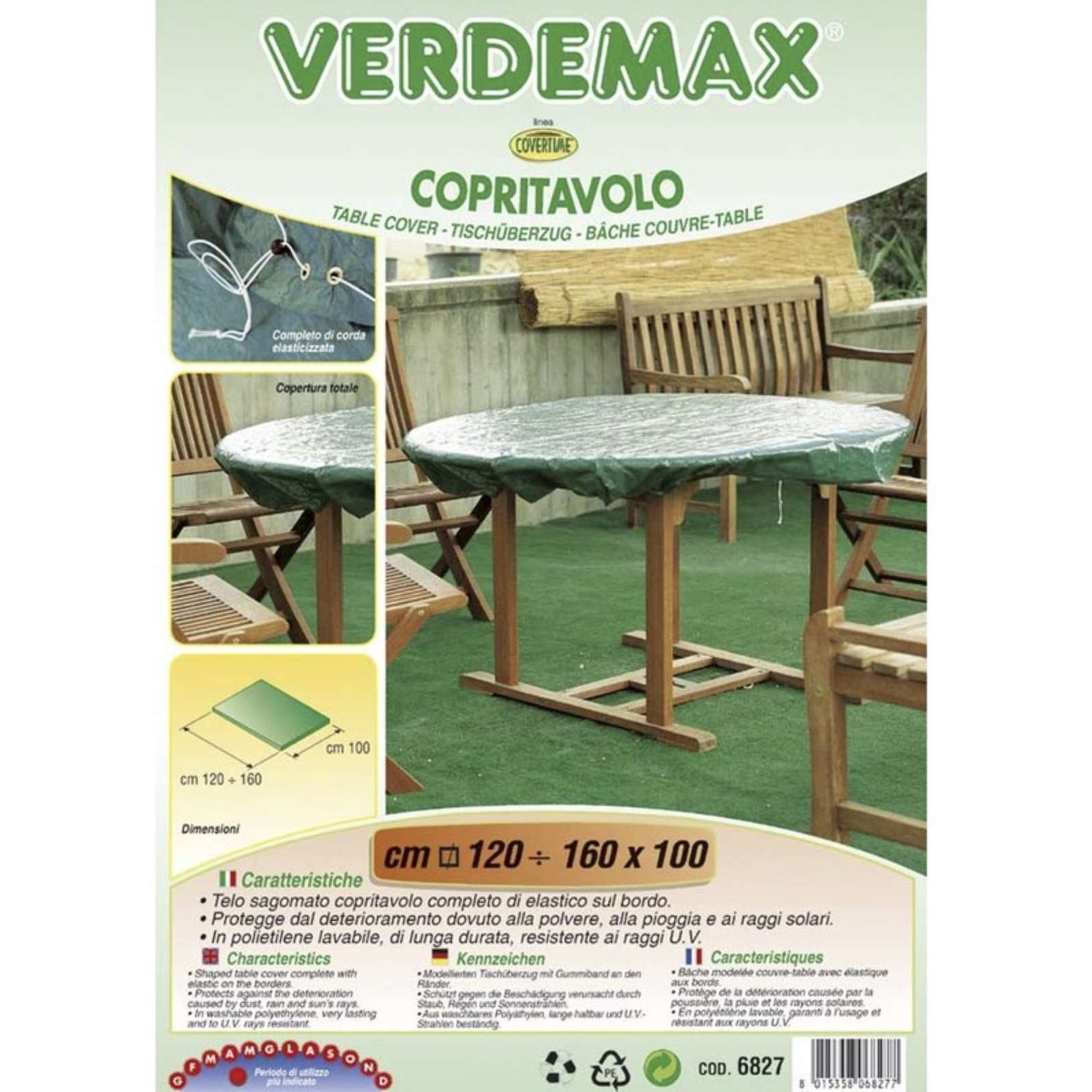 Copritavolo per tavoli rettangolari 120/160x100 cm
