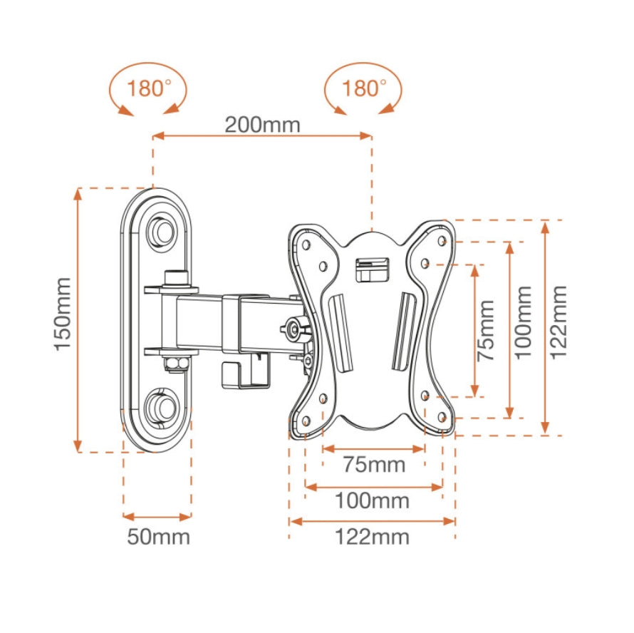 Supporto TV LCD 13"/28"