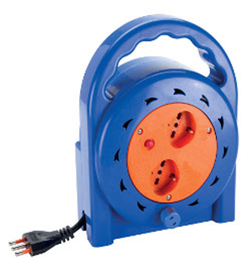 Avvolgicavo civile 2 prese Schuko