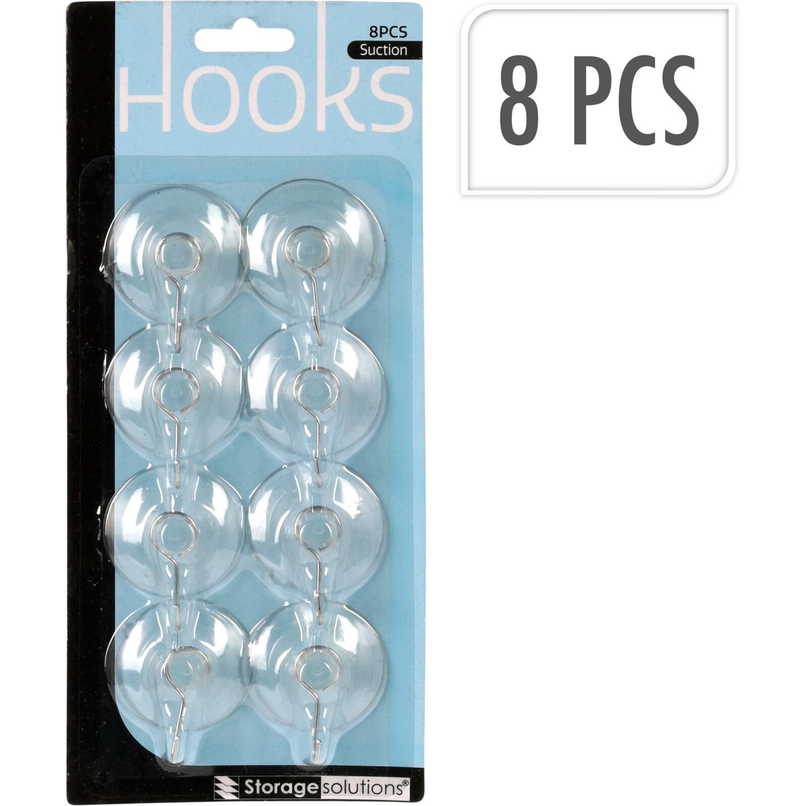 8 ganci con ventosa 4cm