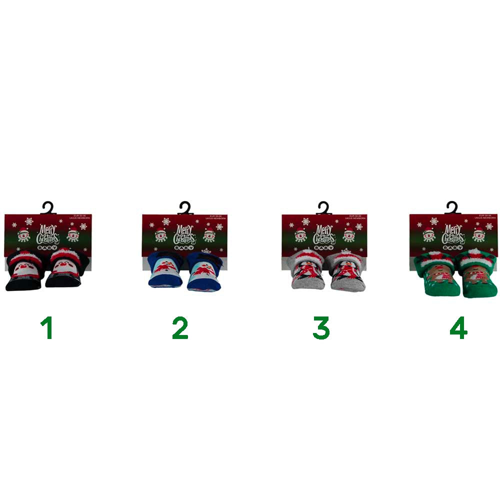 Calzini X-mas natalizi per neonati