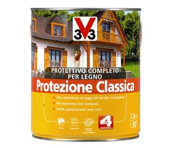 PROTEZIONE CLASSICA COMPLETA COLORE MOGANO 2,5 LITRI
