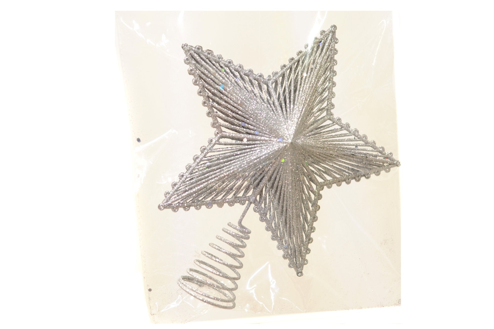 Puntale per albero stella con glitter