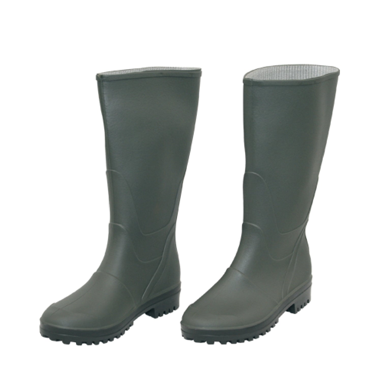 Stivale ginocchio verde in PVC