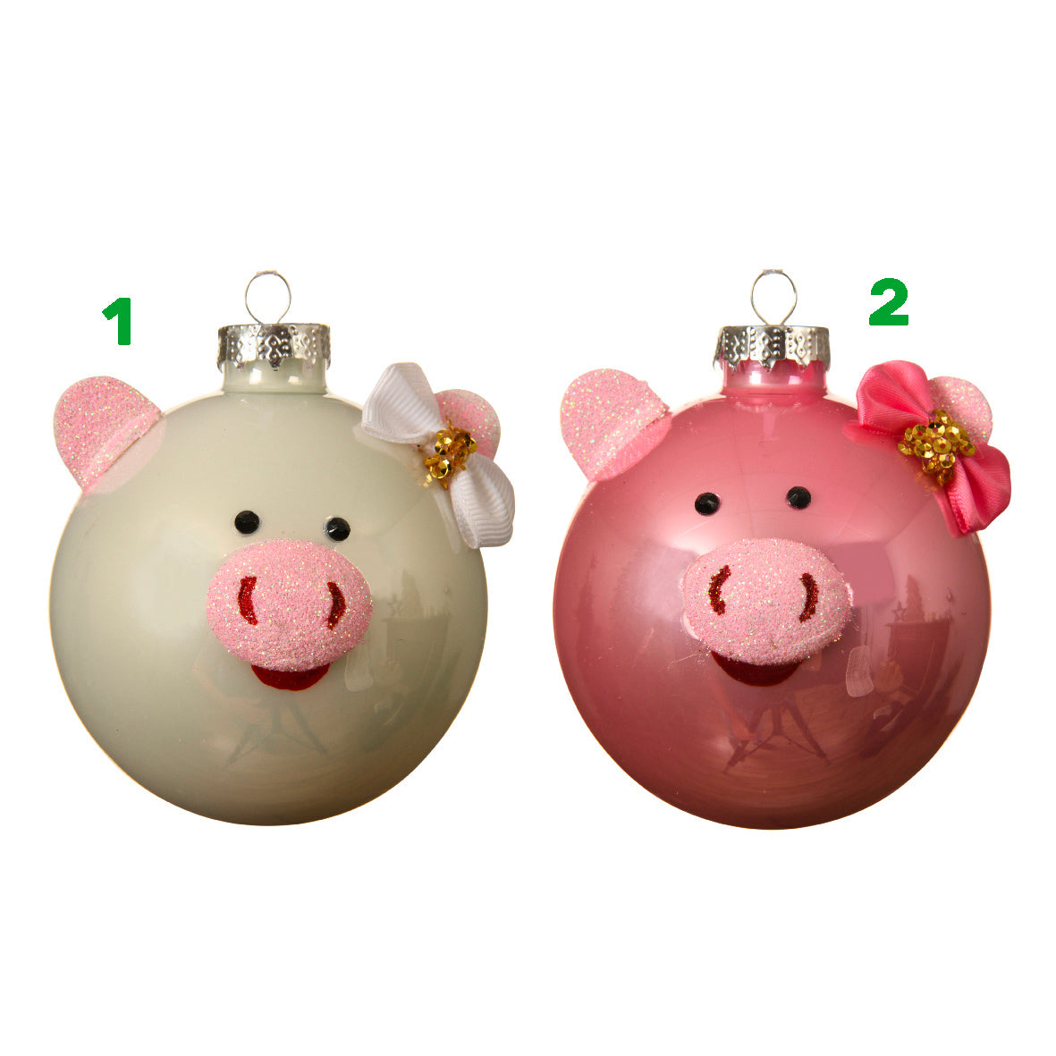 Pallina Pig Bianca 8 cm