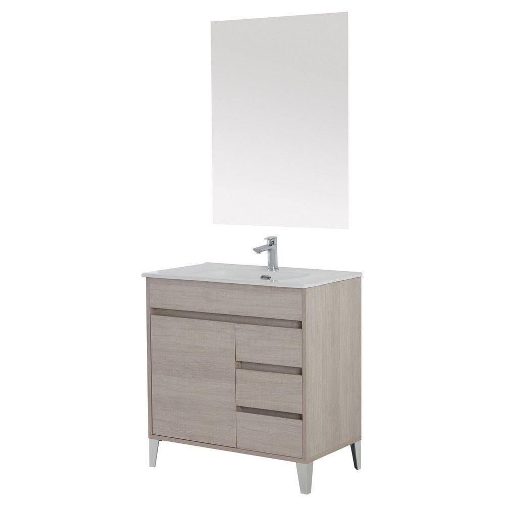 Composizione bagno rovere 80cm