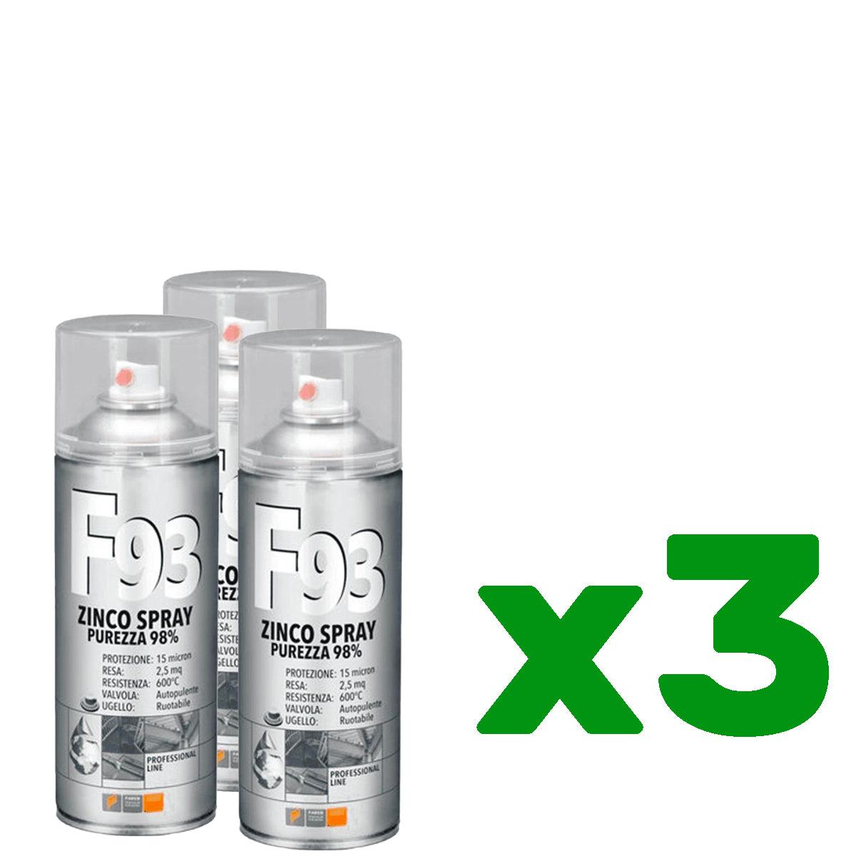 Zinco professionale F93 400ml x3