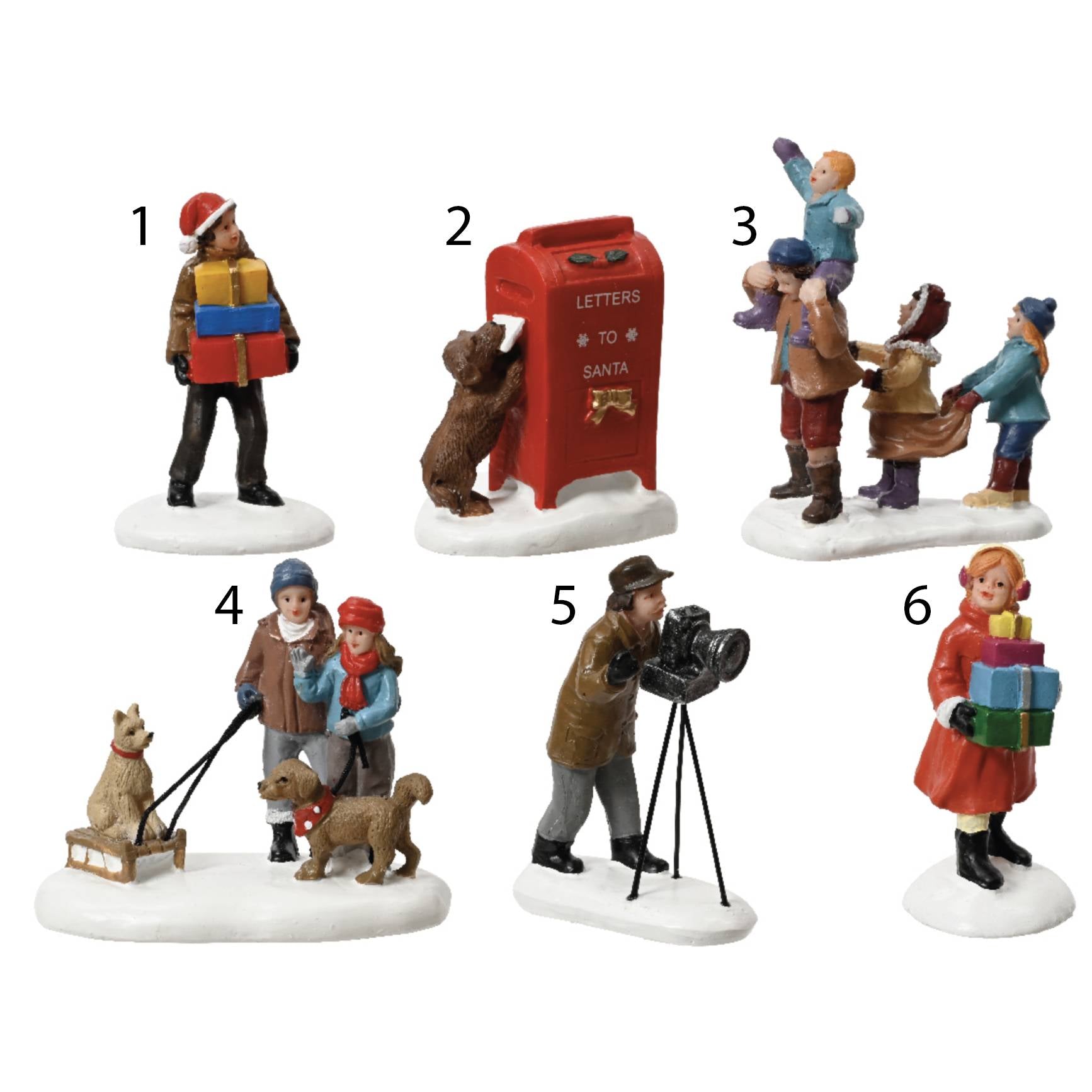 Figure natalizie villaggio 7,5 cm