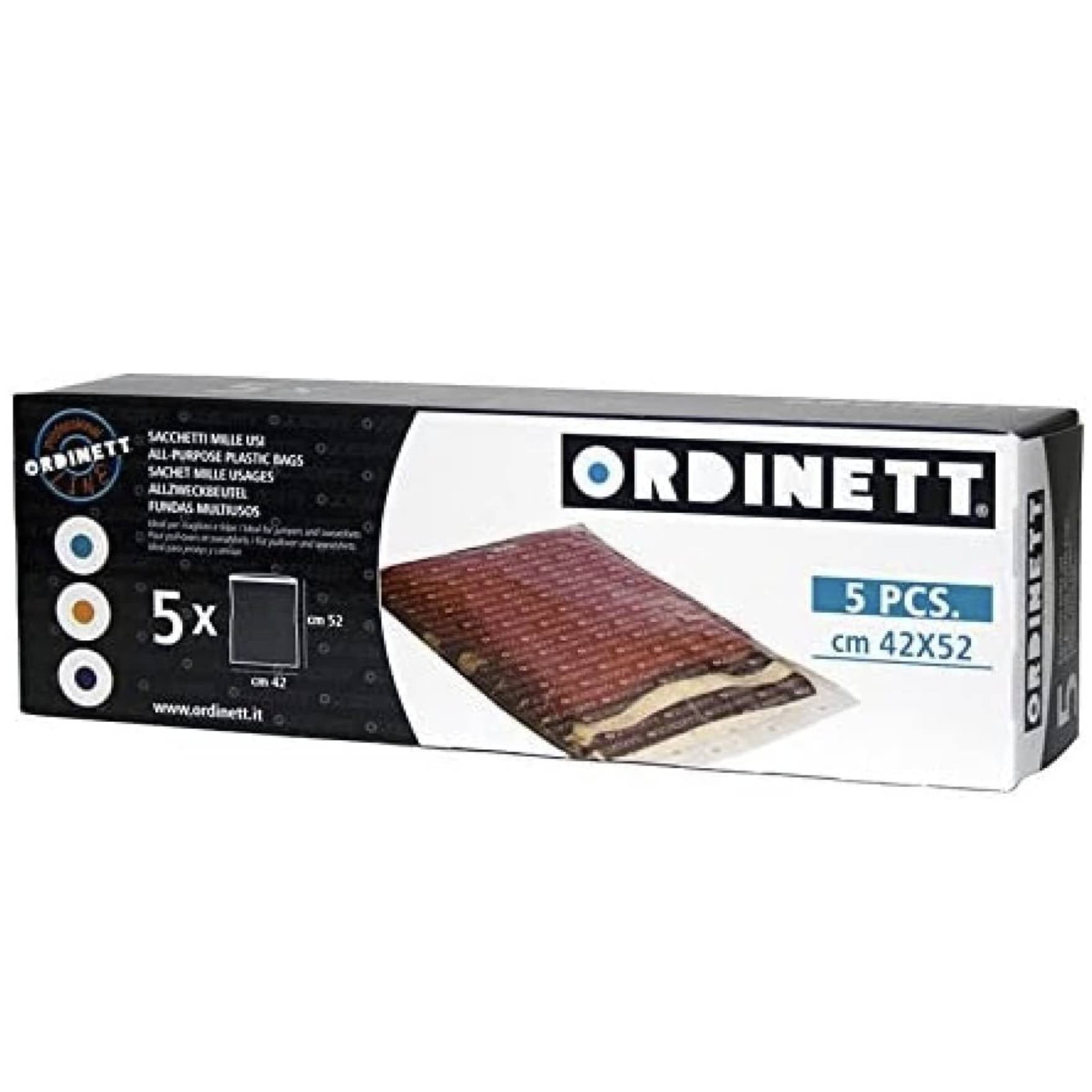 Kit 5 sacchetti per maglioni e felpe