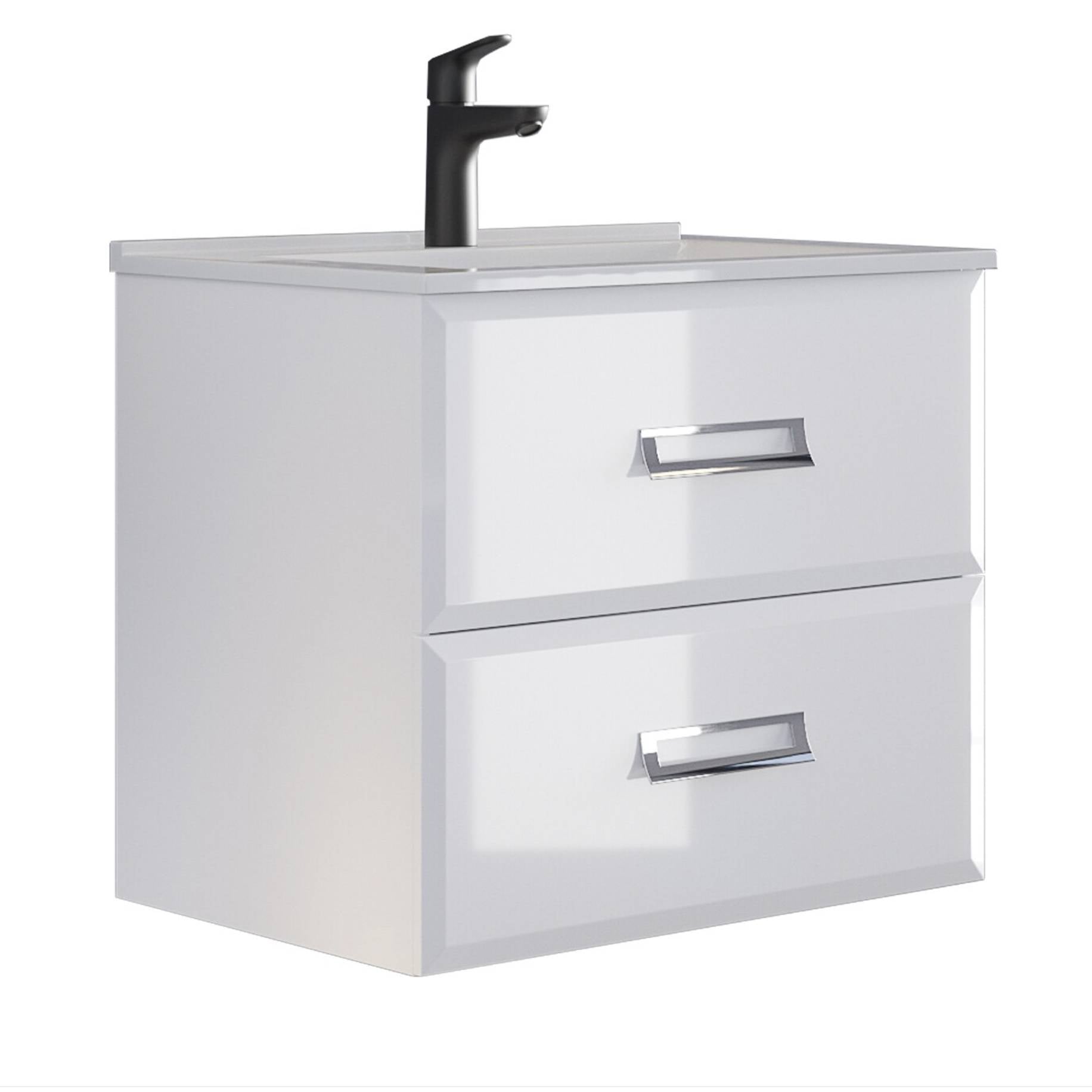 Base sospesa 2 Cassettoni con lavabo