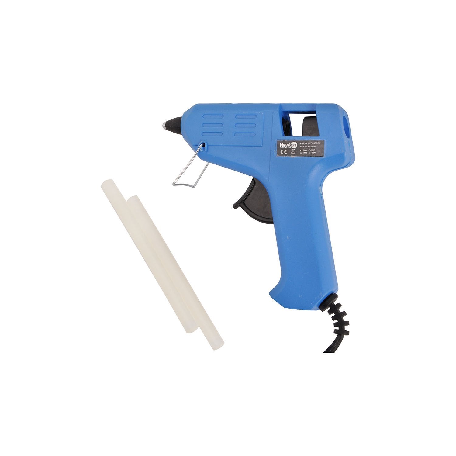PISTOLA TERMOCOLLANTE 40 WATT IN BLISTER CON 2 STICK - NEWTON NEWGGLUE40
