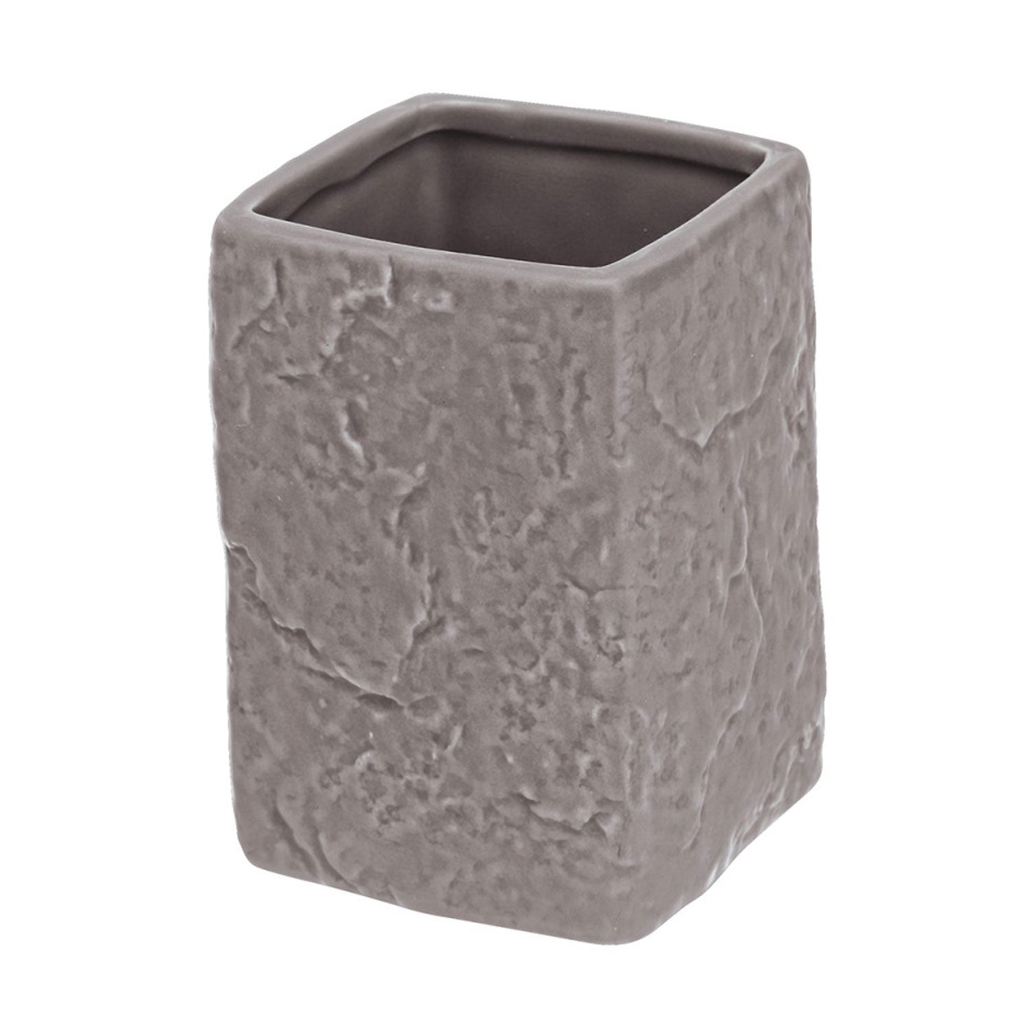Portaspazzolino in Ceramica Petra Grigio