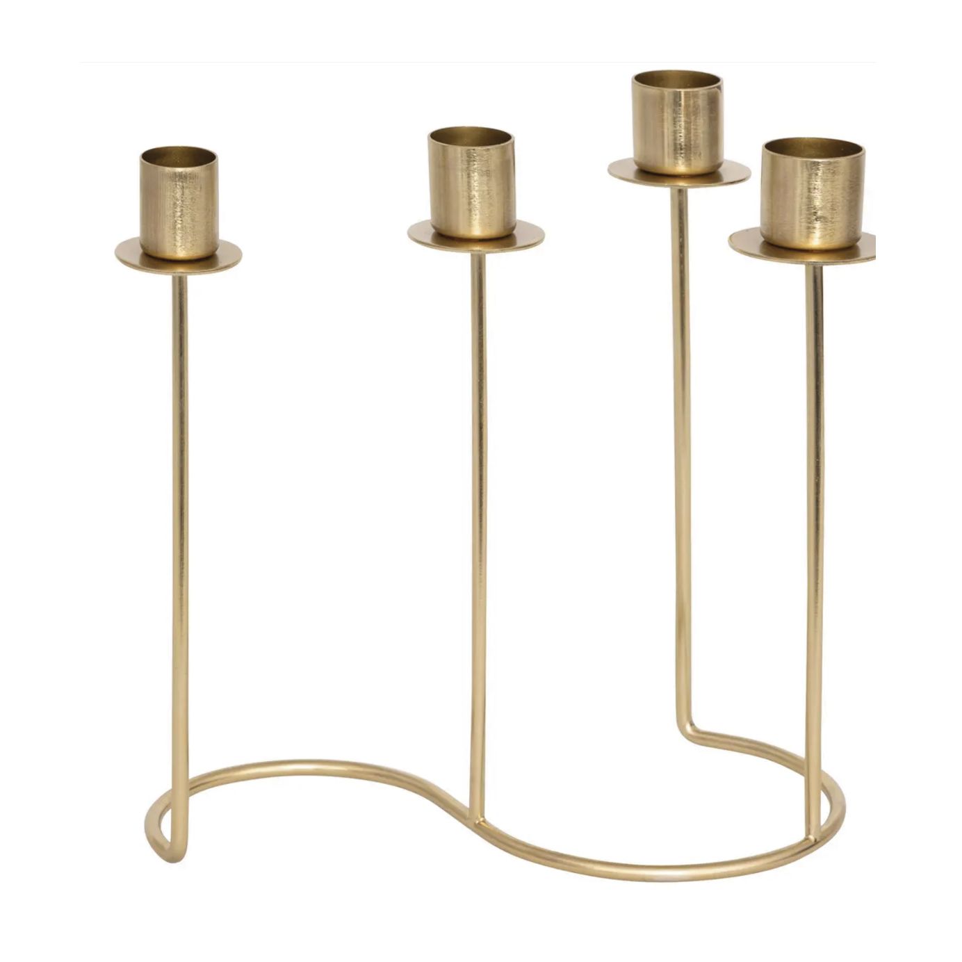 Candelabro "Margy" in metallo dorato ‚Äì H23 cm