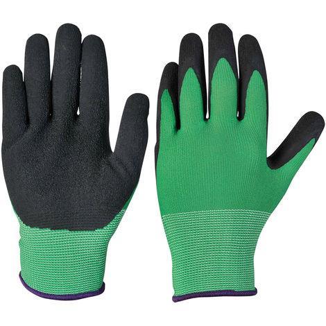 Guanto da giardino in poliestere-lattice