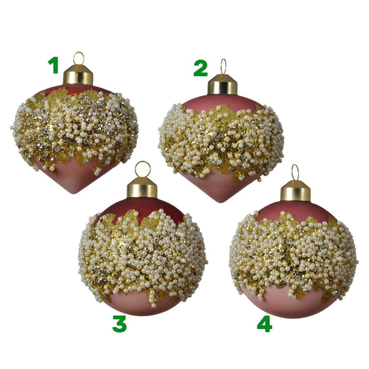 Palla di natale vetro opaco 8 cm