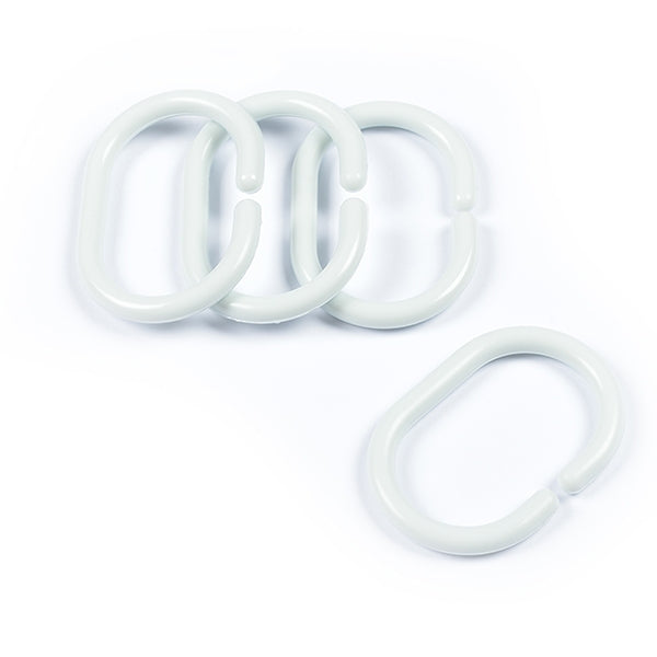 Ganci di ricambio per tende bianchi