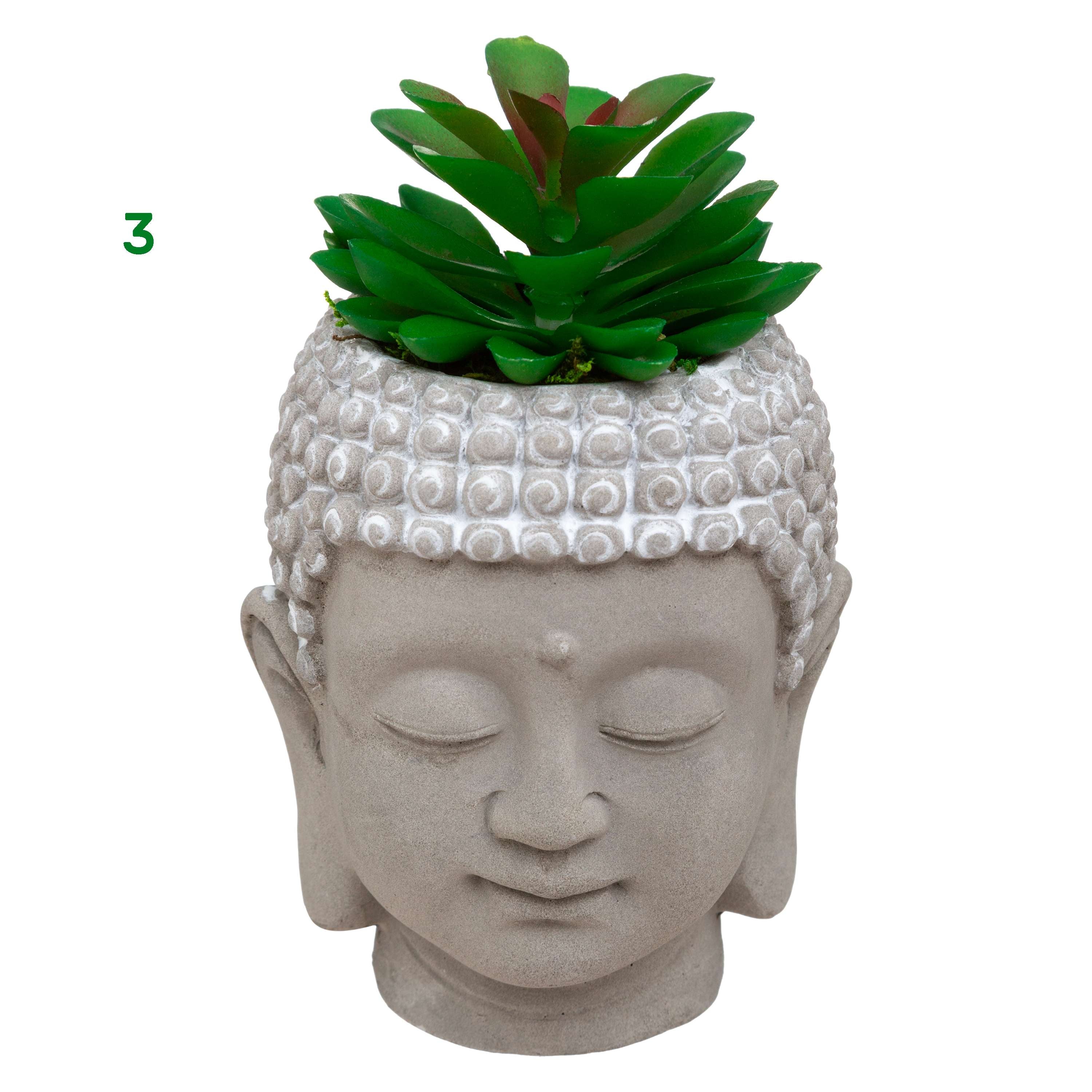 Testa Buddha con candela 4