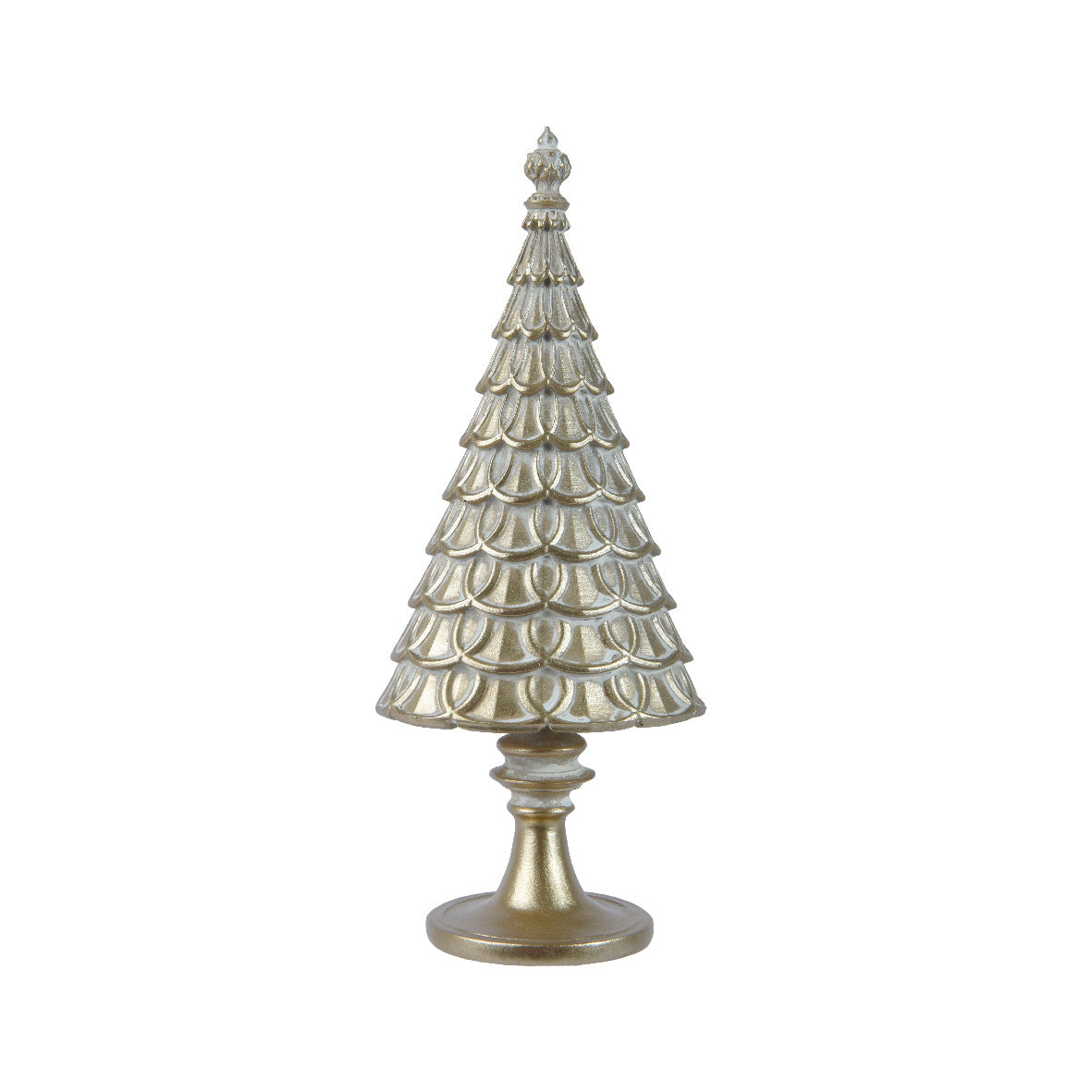 Albero decorato oro 10x7x23,5 cm