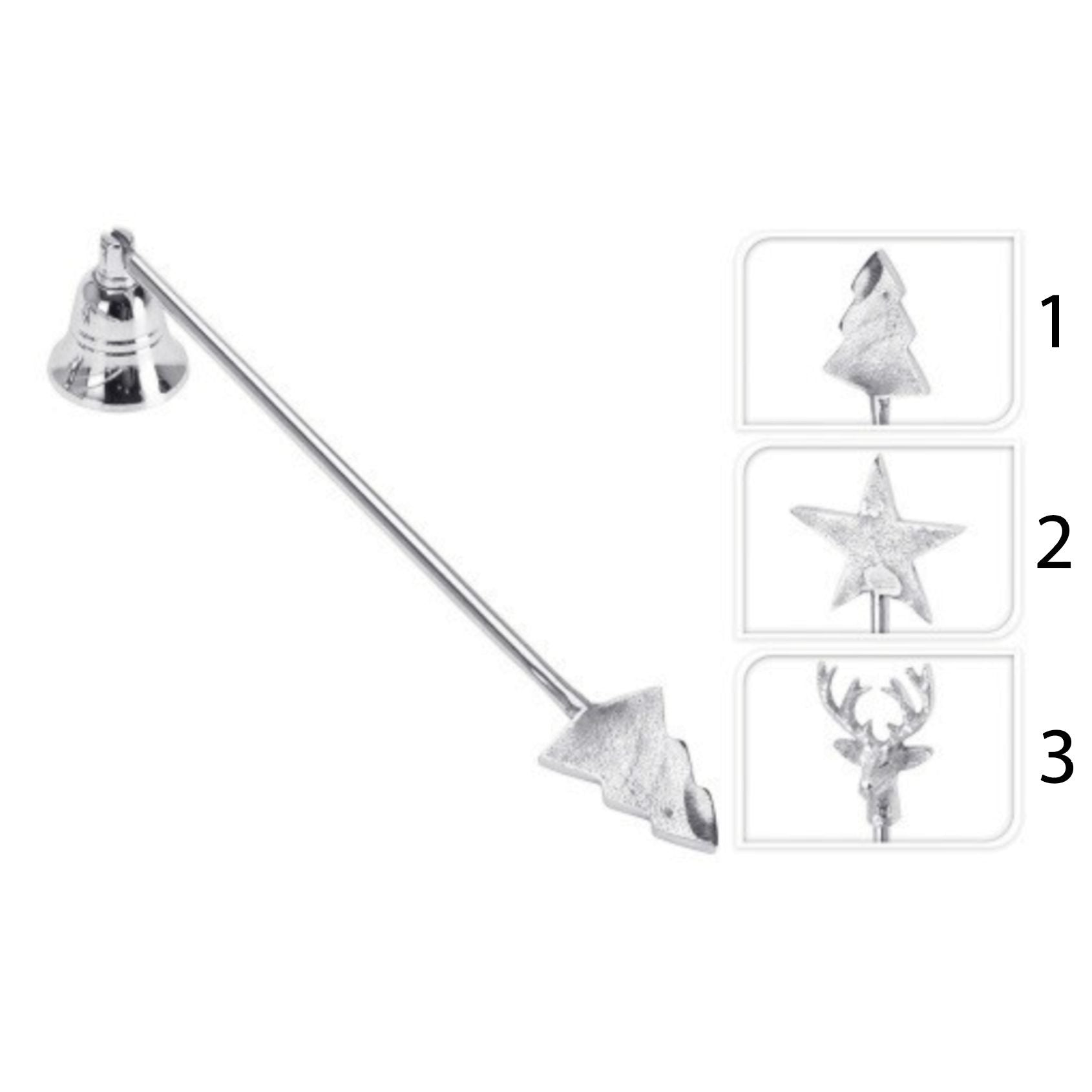 Spegnicandela in metallo 30 cm