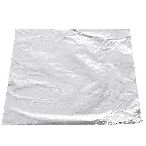 FOGLIA COLORE ARGENTO 14 X 14 CM 25 PEZZI