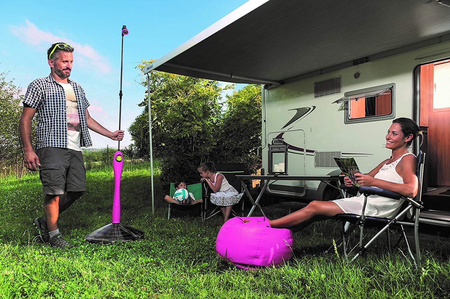 DOCCIA SUNNY STYLE COLORE FUCSIA AD ENERGIA SOLARE - GF GIARDINO 80005521 4