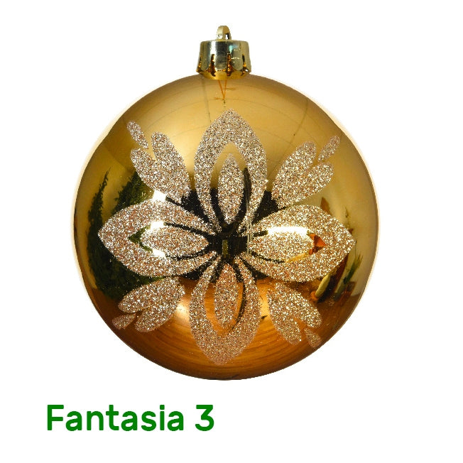 Palline di natale color oro Kaemingk 10 cm