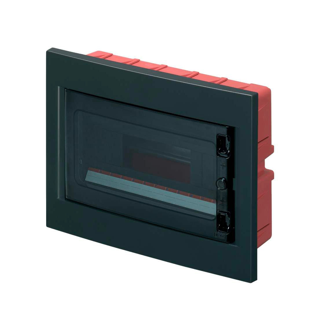 Centralino ad incasso nero 12 moduli IP40