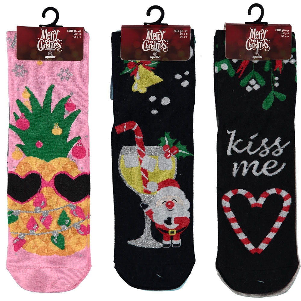 Calzini X-mas natalizi Donna Taglia 36-41