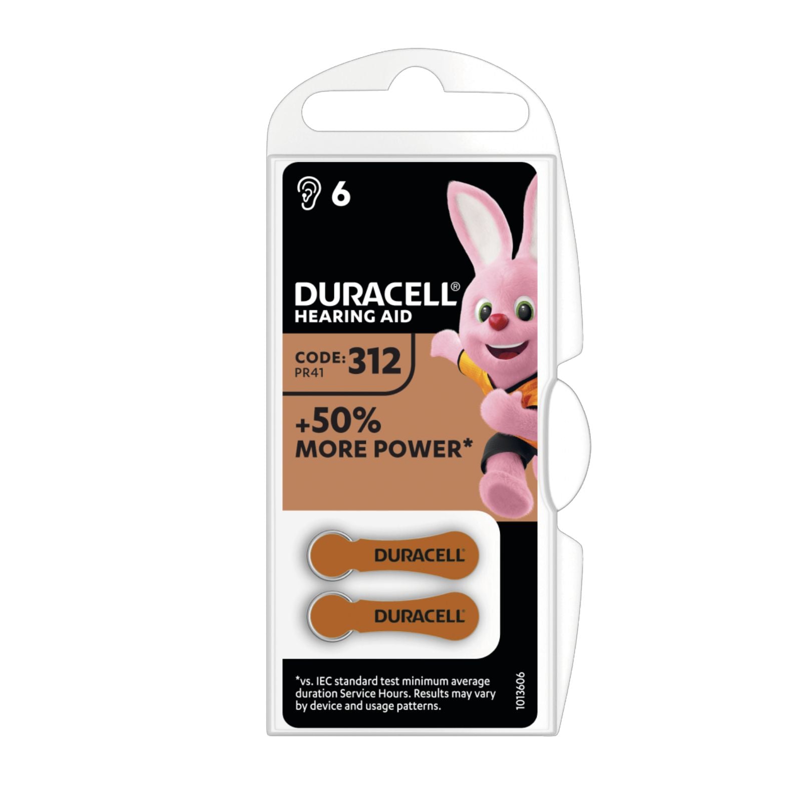 Duracell Easytab 312 batterie per apparecchi acustici 6Pz