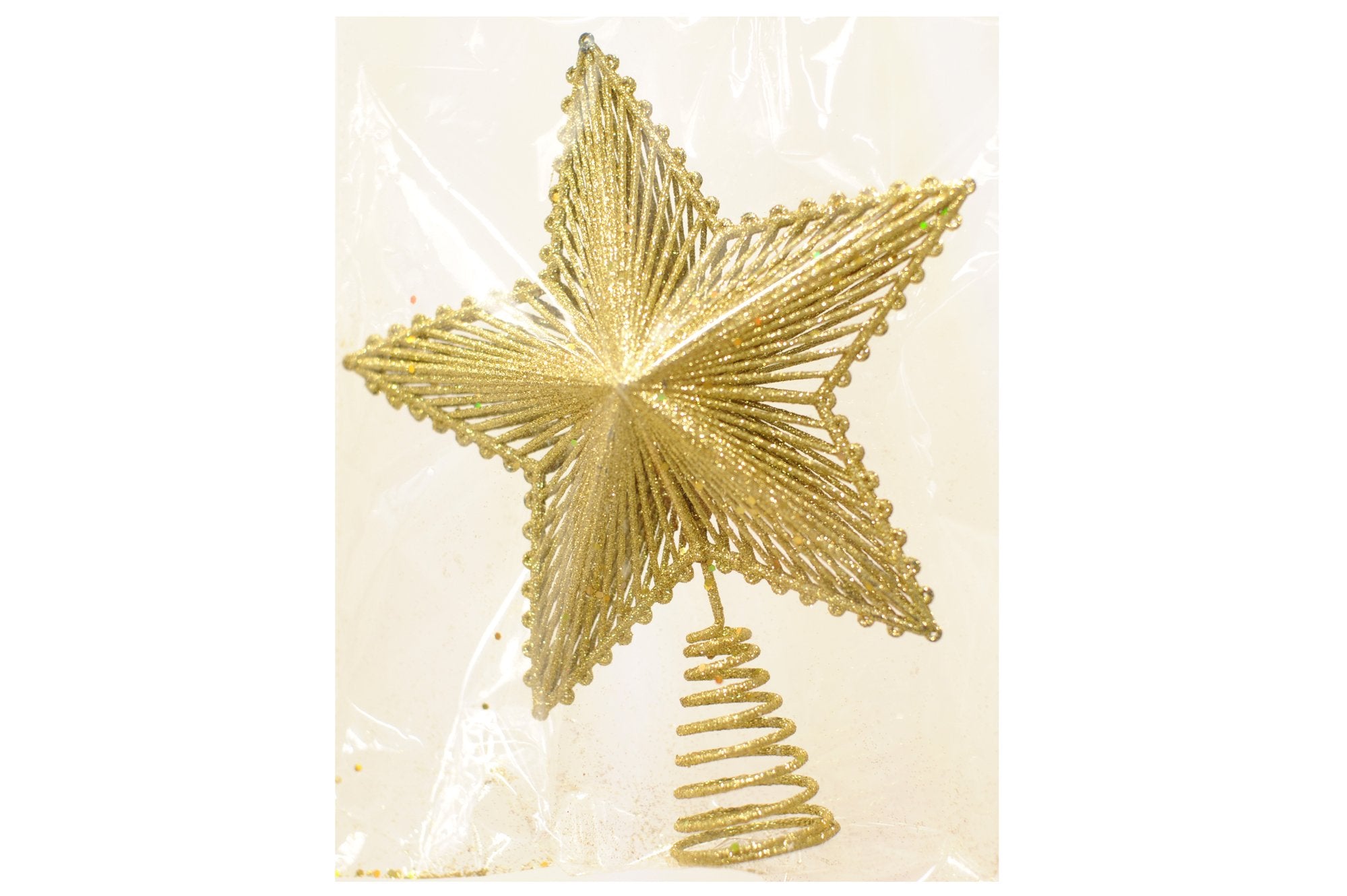 Puntale per albero stella con glitter