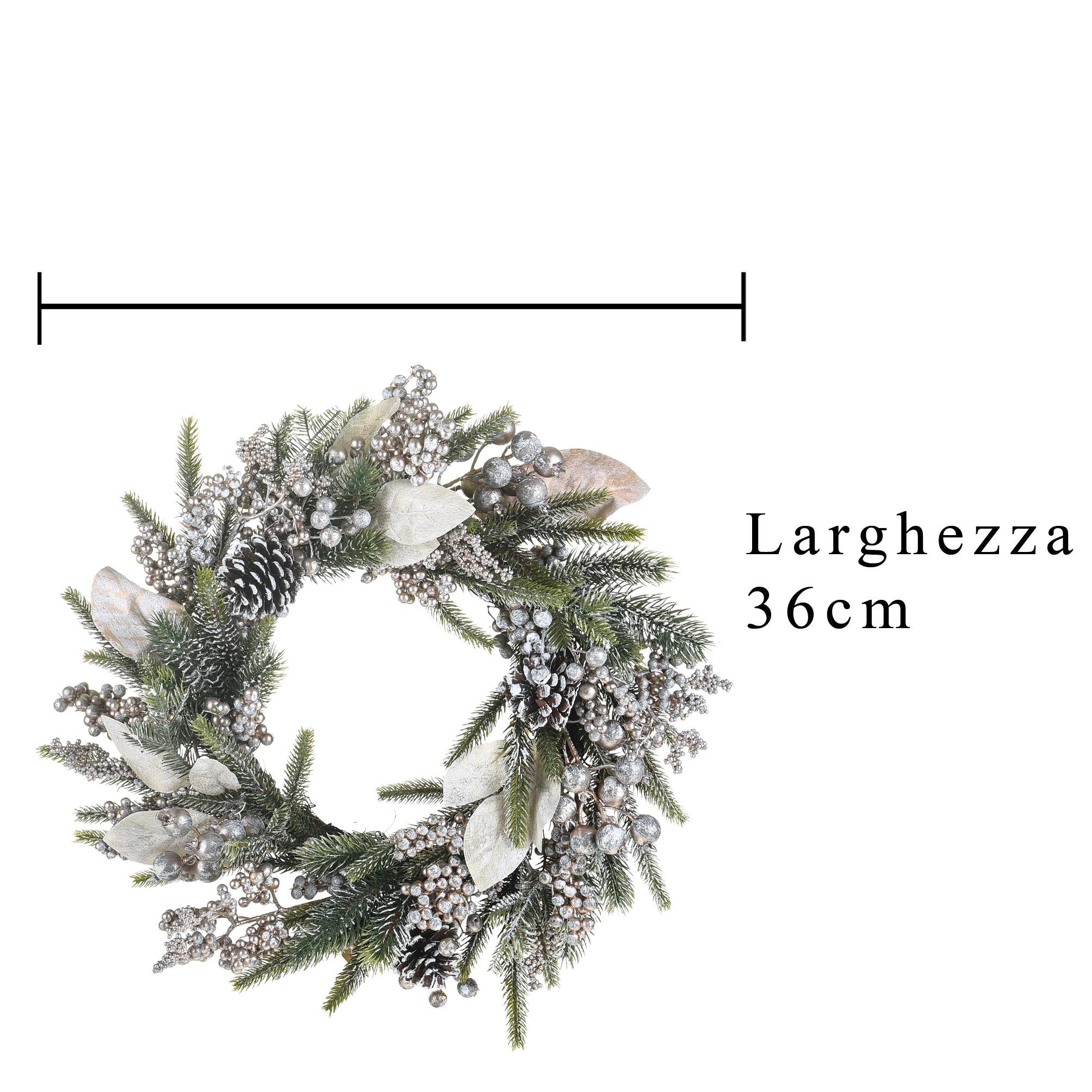 Corona con foglia magnolia