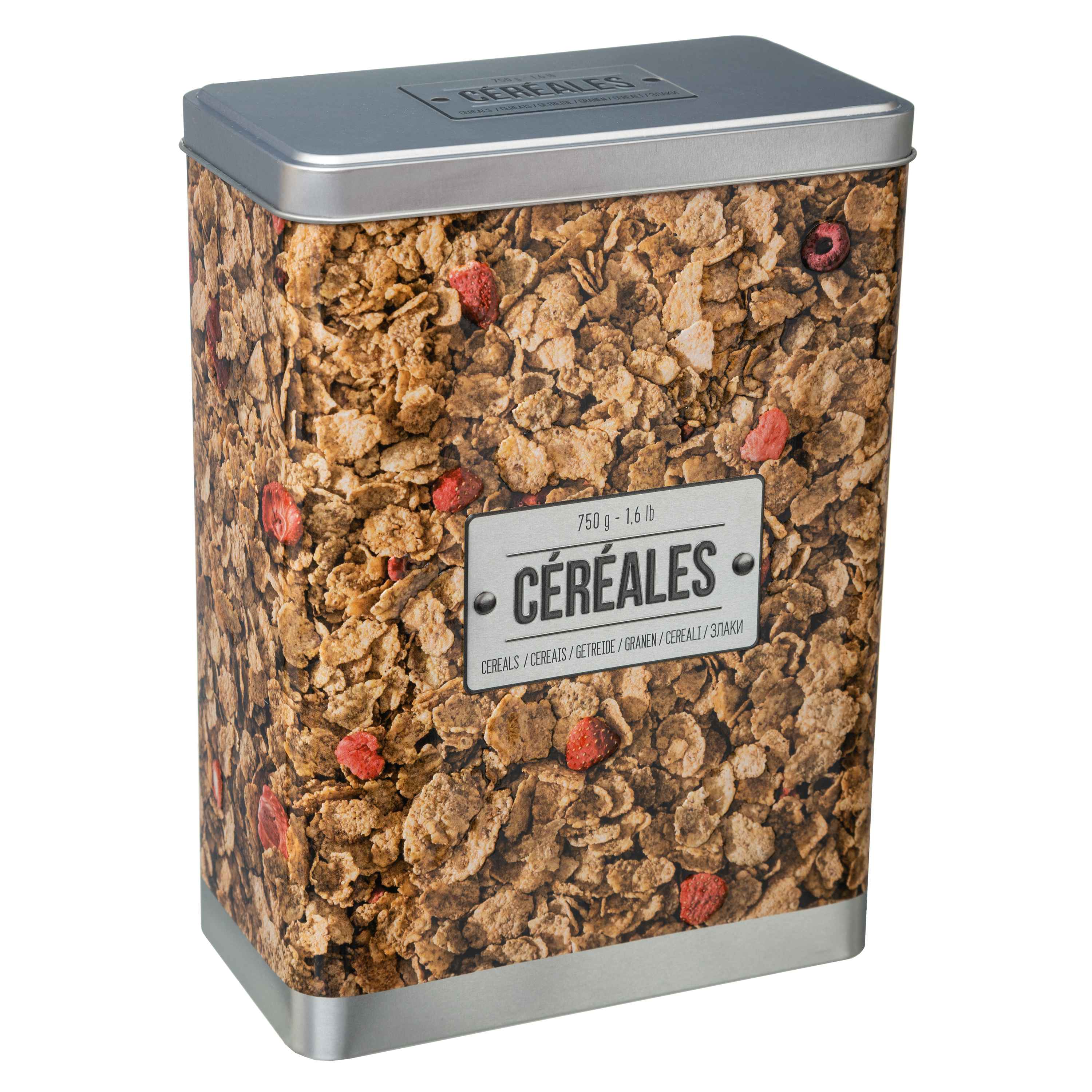 Contenitore per cereali rettangolare