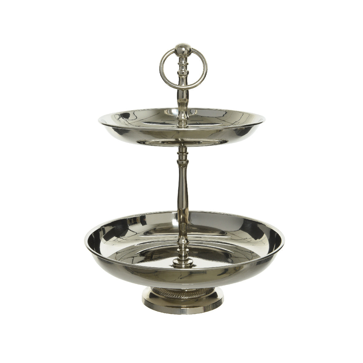 Alzatina 2 ripiani argento