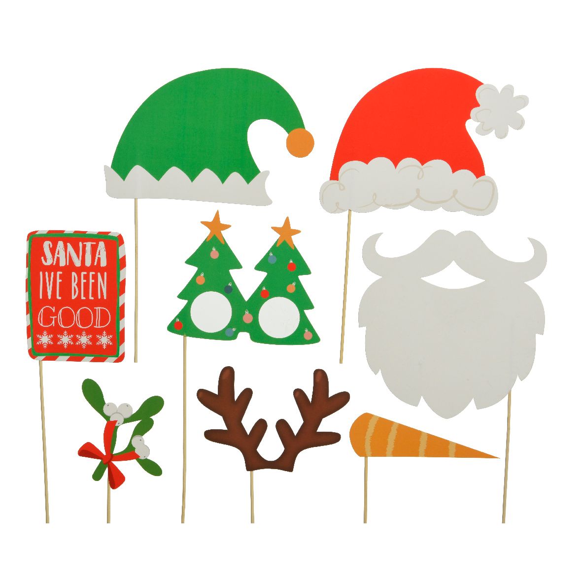 Set cartonici per foto a tema natalizio 8Pz