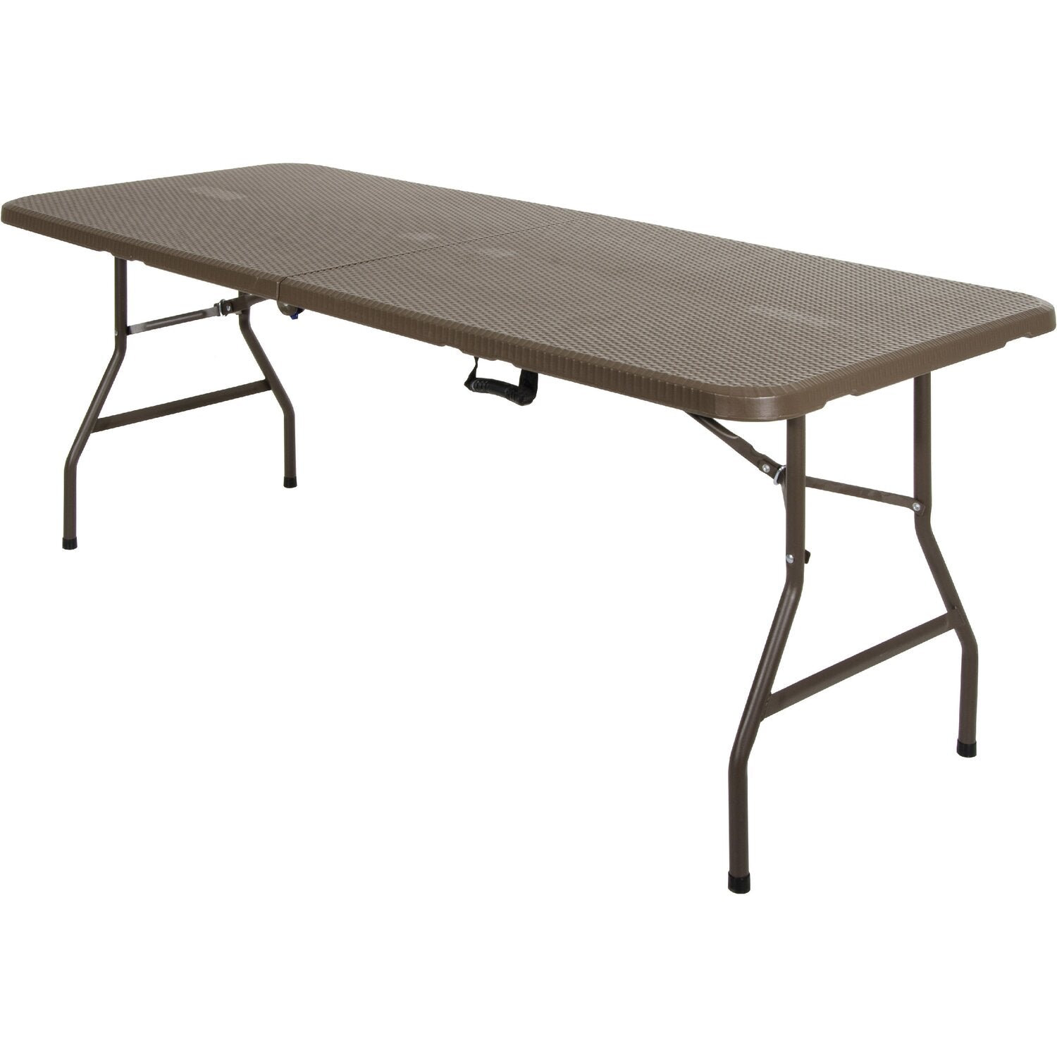 Tavolo pieghevole effetto rattan