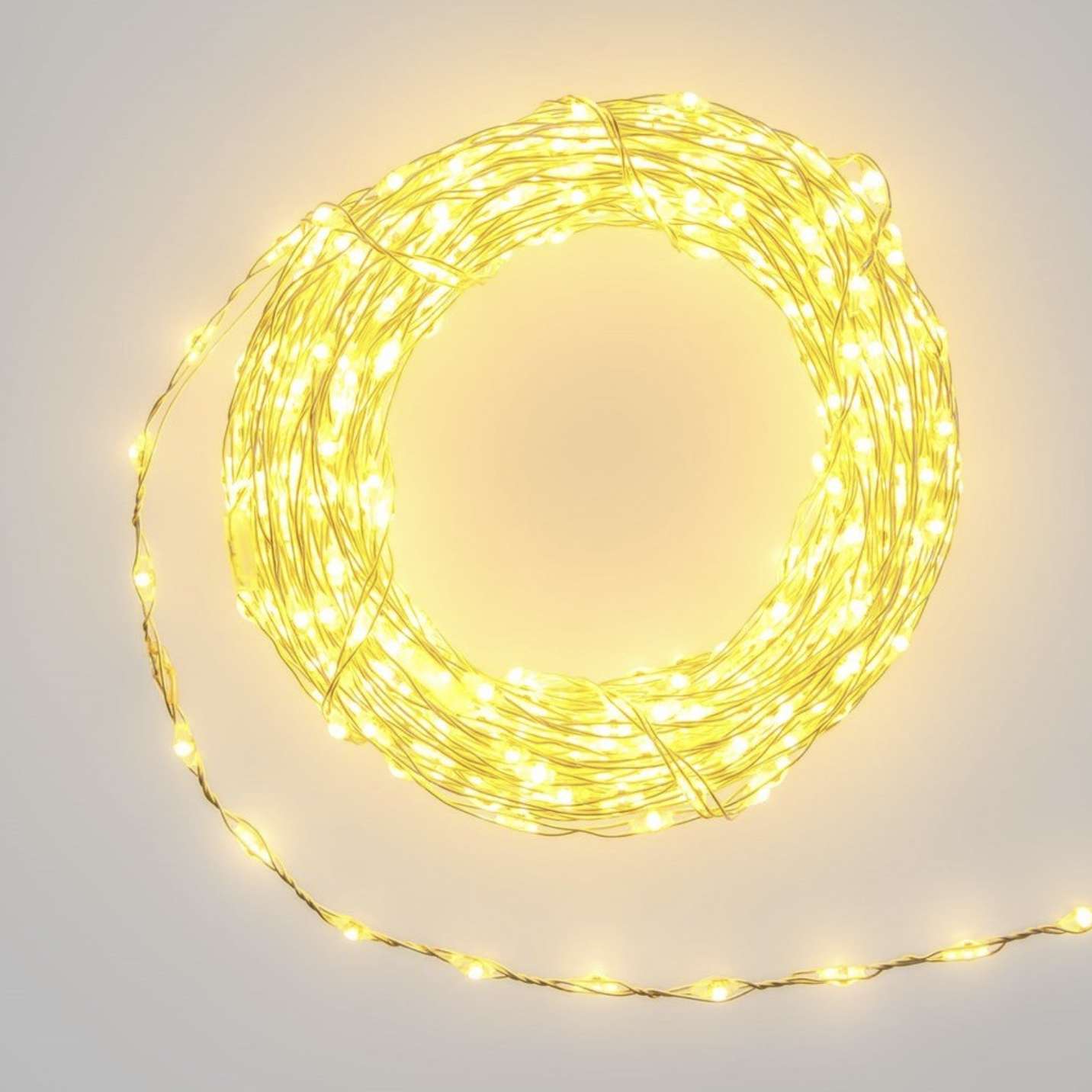 Luci natalizie catena lineare bianco caldo 10 mt