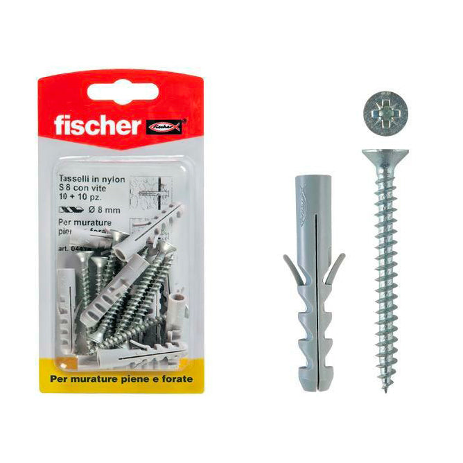 Tassello + vite Fischer S8VK