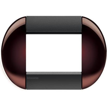 Placca tonda 3 moduli