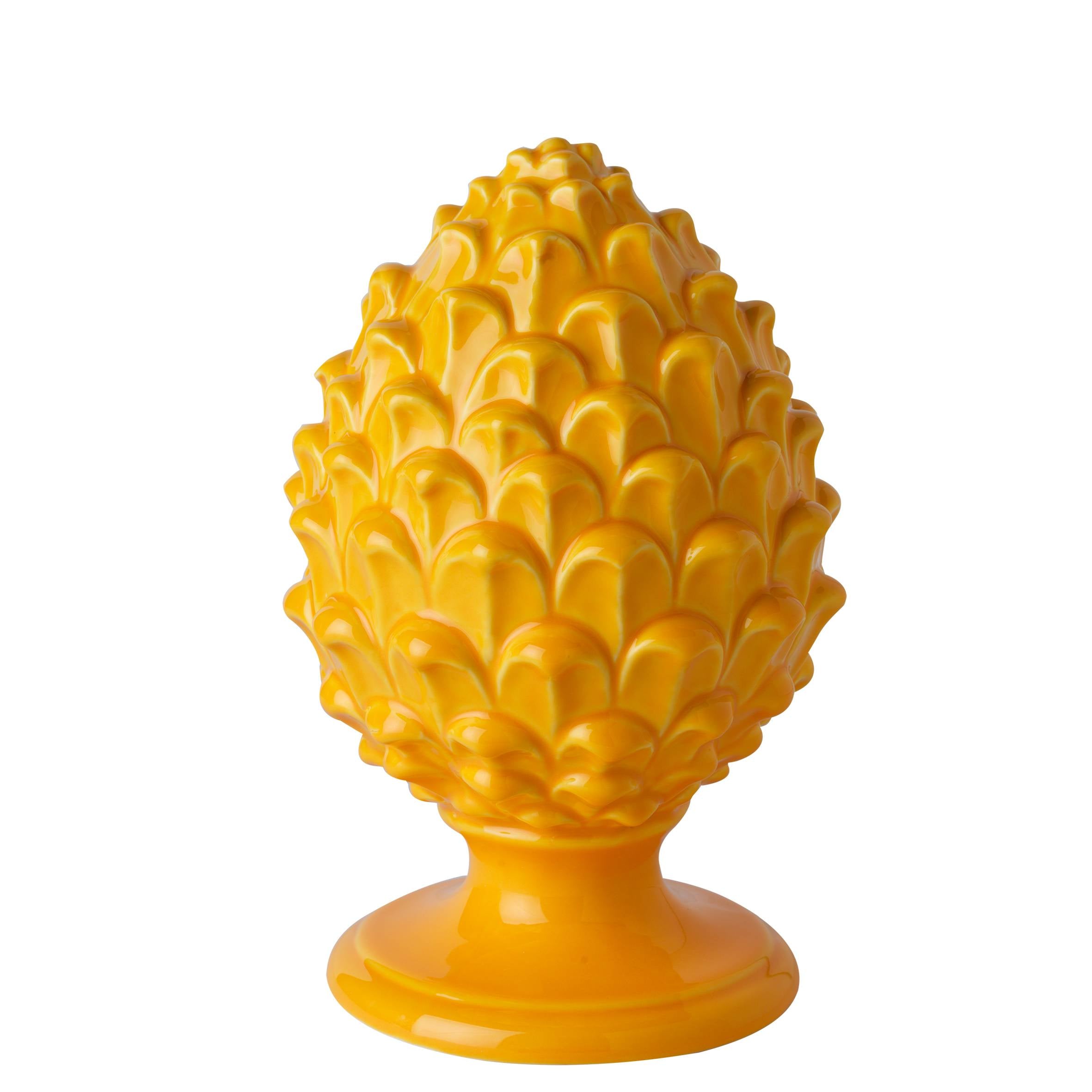 Pigna in porcellana dipinta a mano 18 cm 3