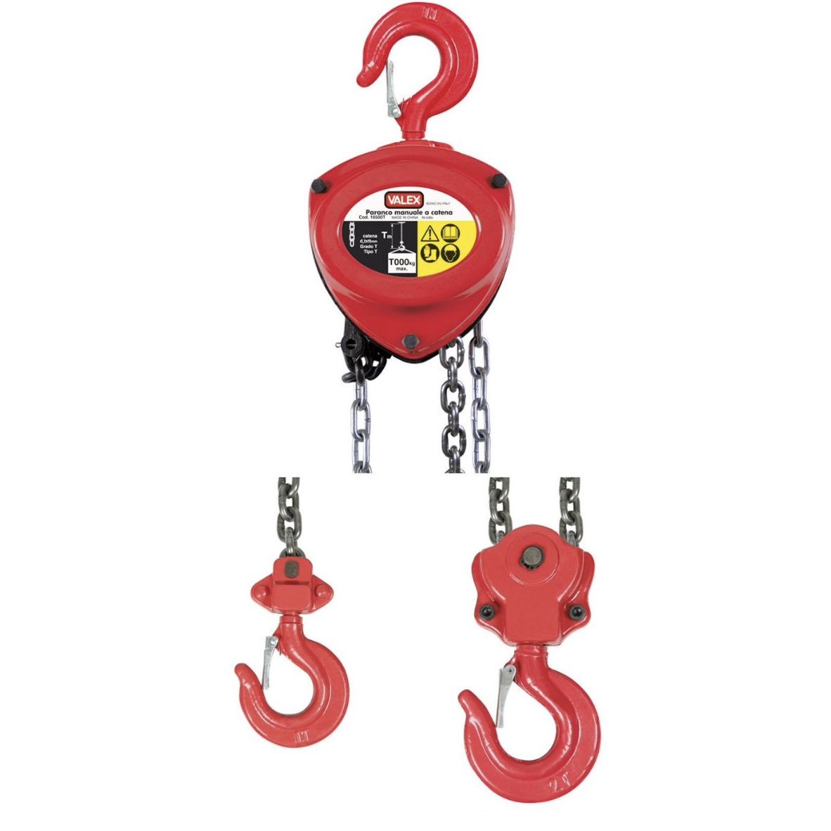 Paranco manuale a catena Valex 1000kg