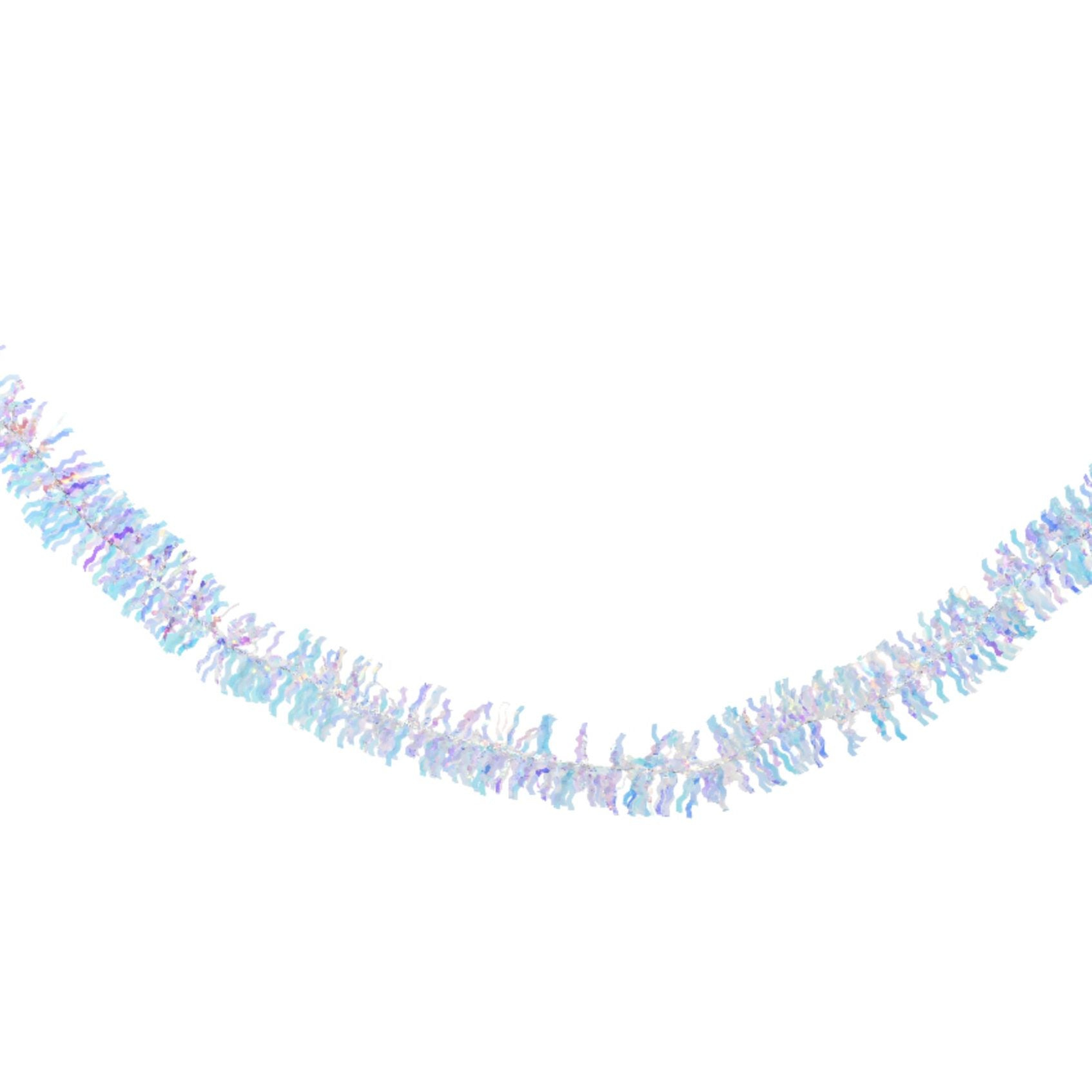 Ghirlanda Boa natalizia bianca-silver 270 cm