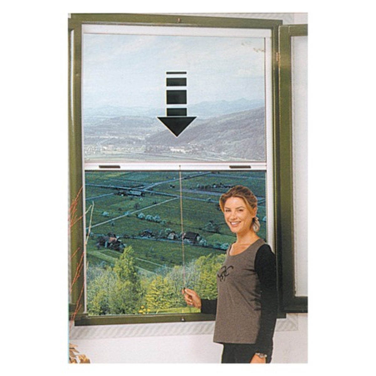 Zanzariera Avvolgibile Marrone 160 x 160 cm 3