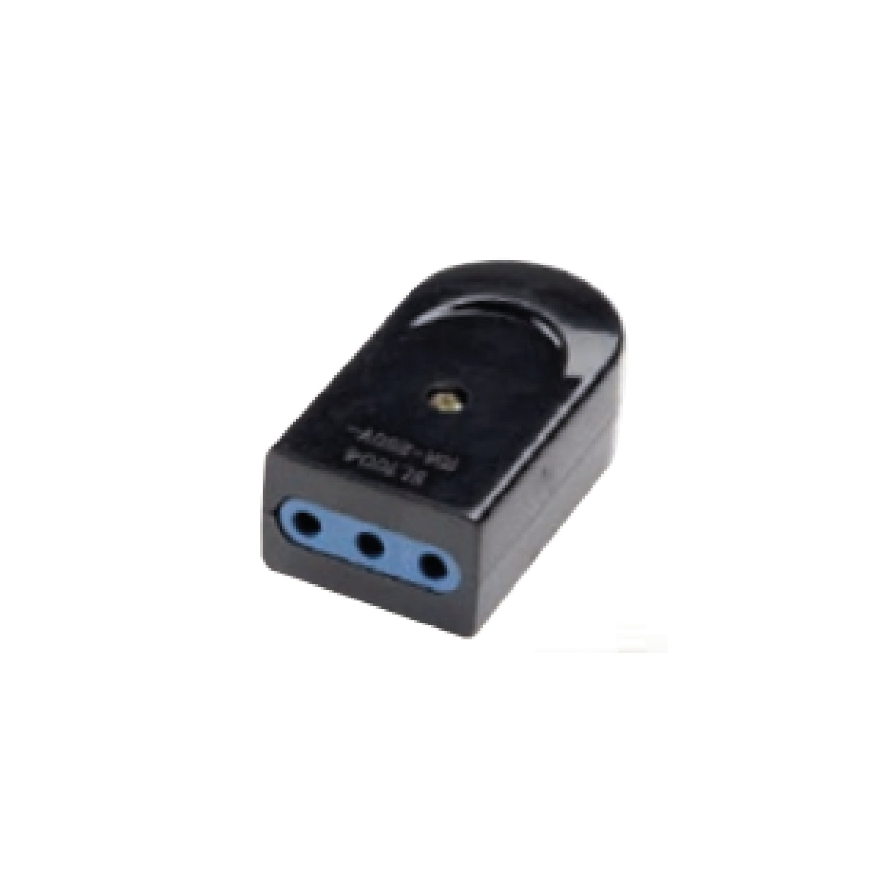 Presa mobile uscita assiale 10A 2P+T P11 - Nera