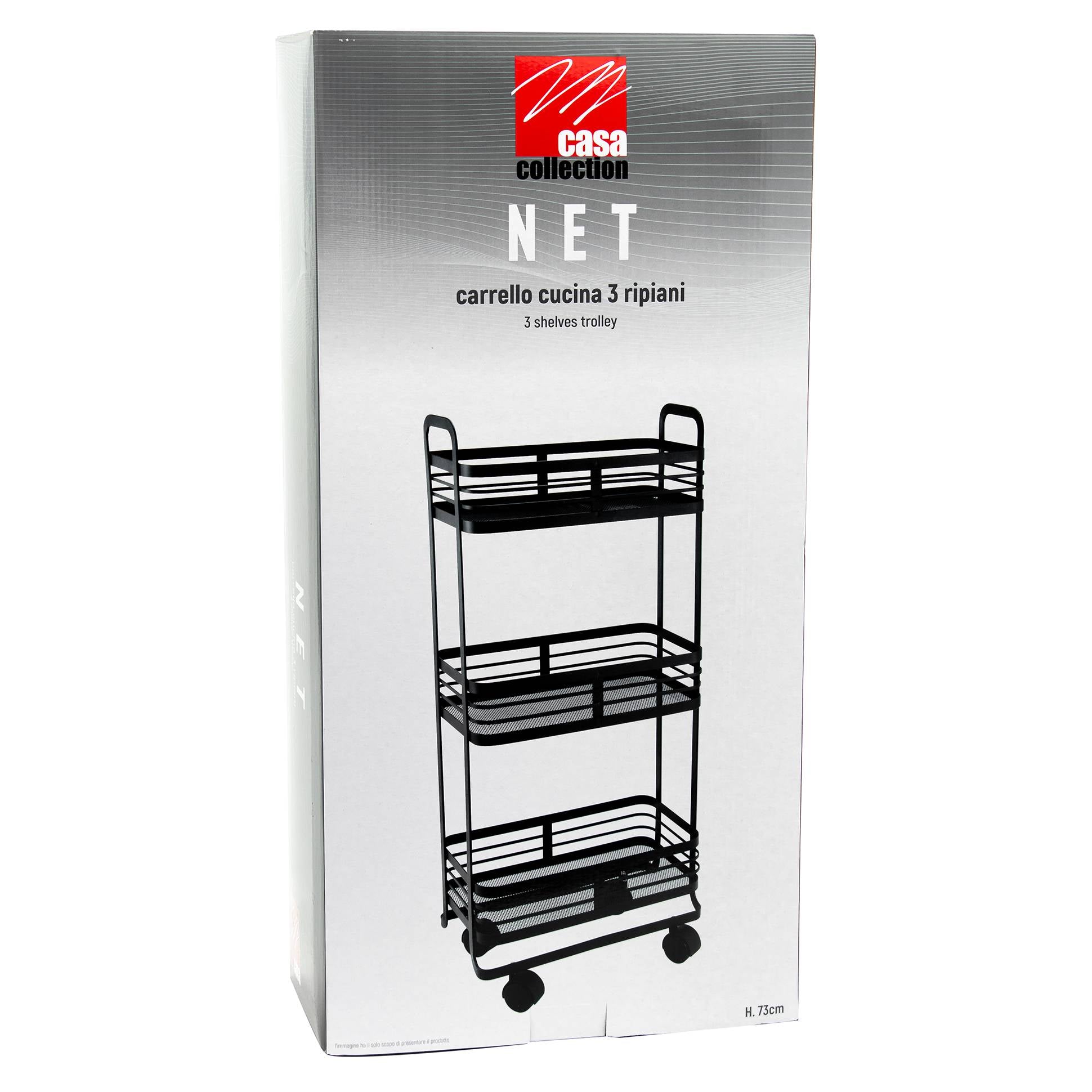 Carrello da cucina 3 ripiani 3