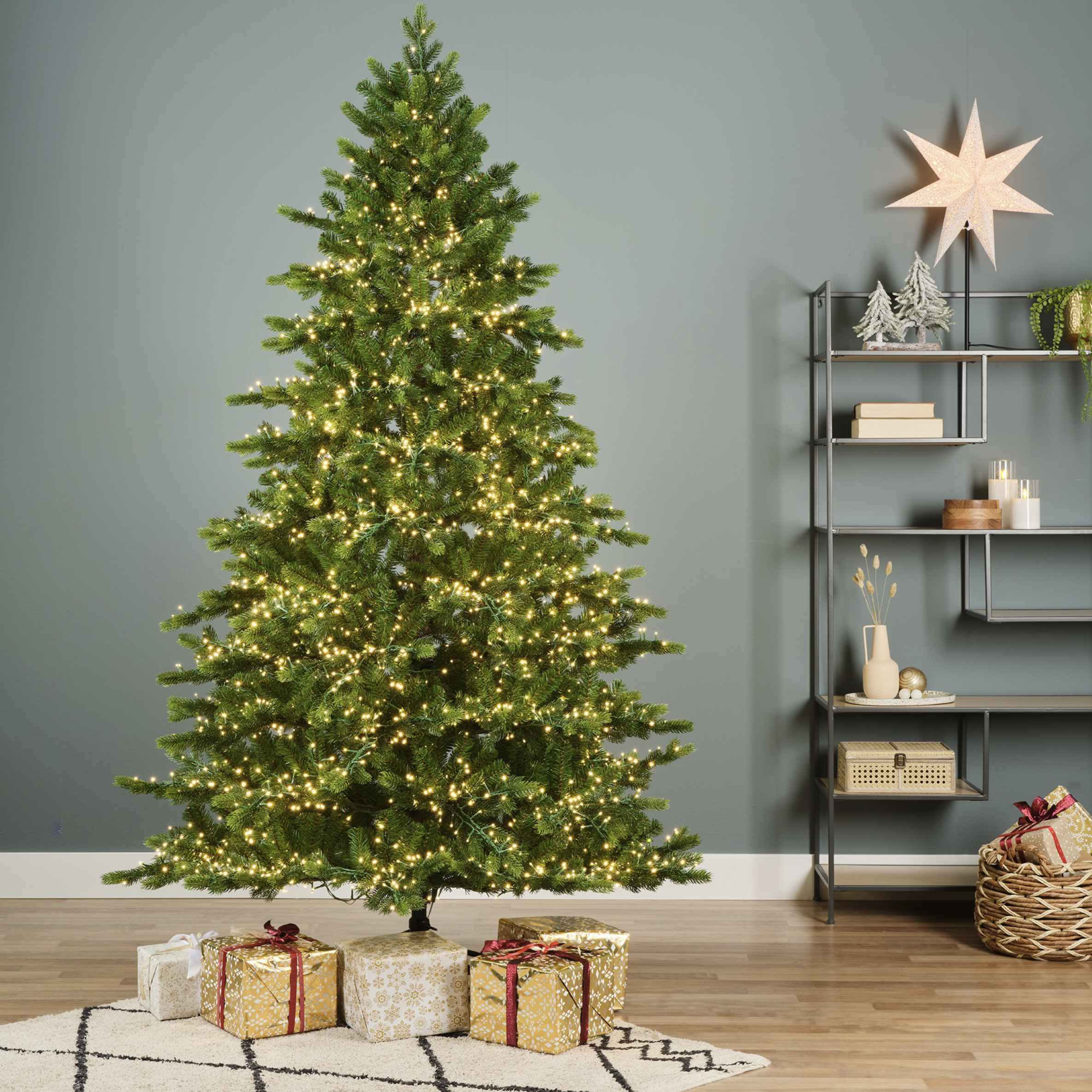 Albero di Natale Galloway Verde con LED