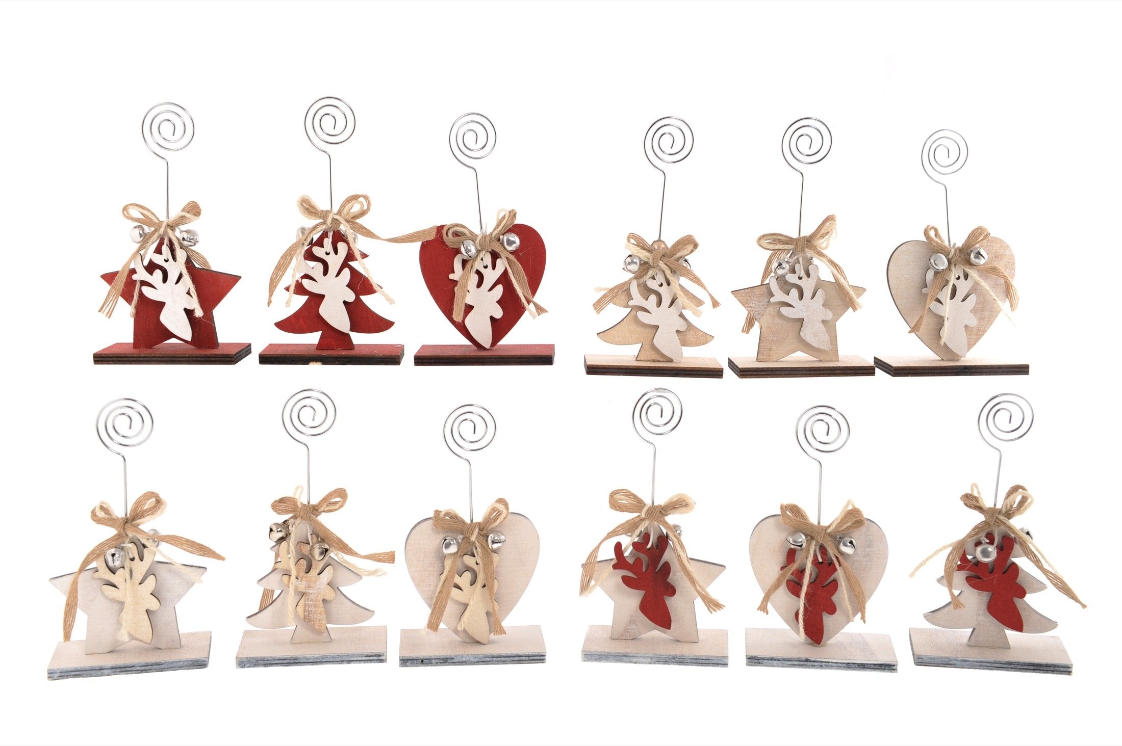 Segnaposto renna in legno