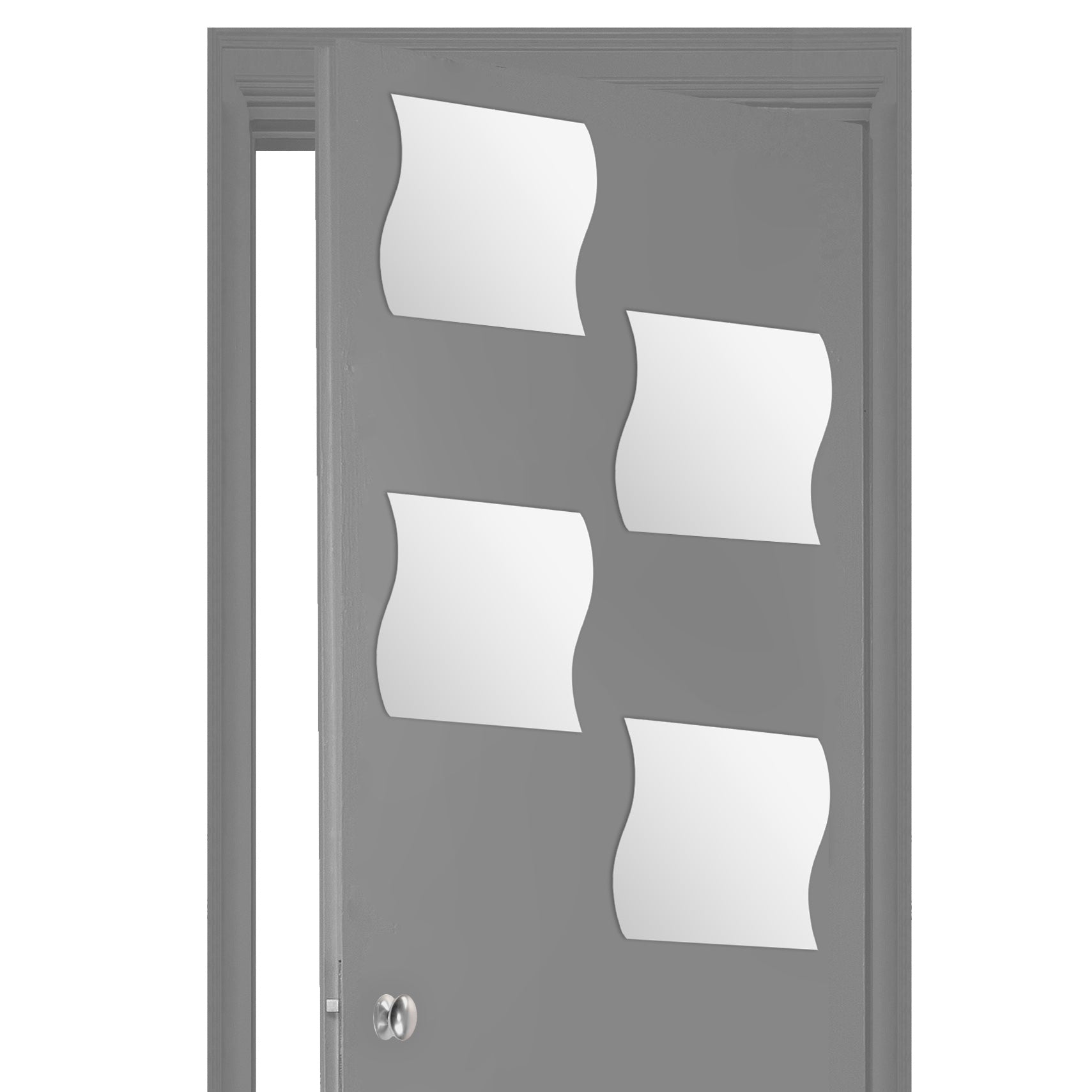 Set 4 specchi adesivi 30x30