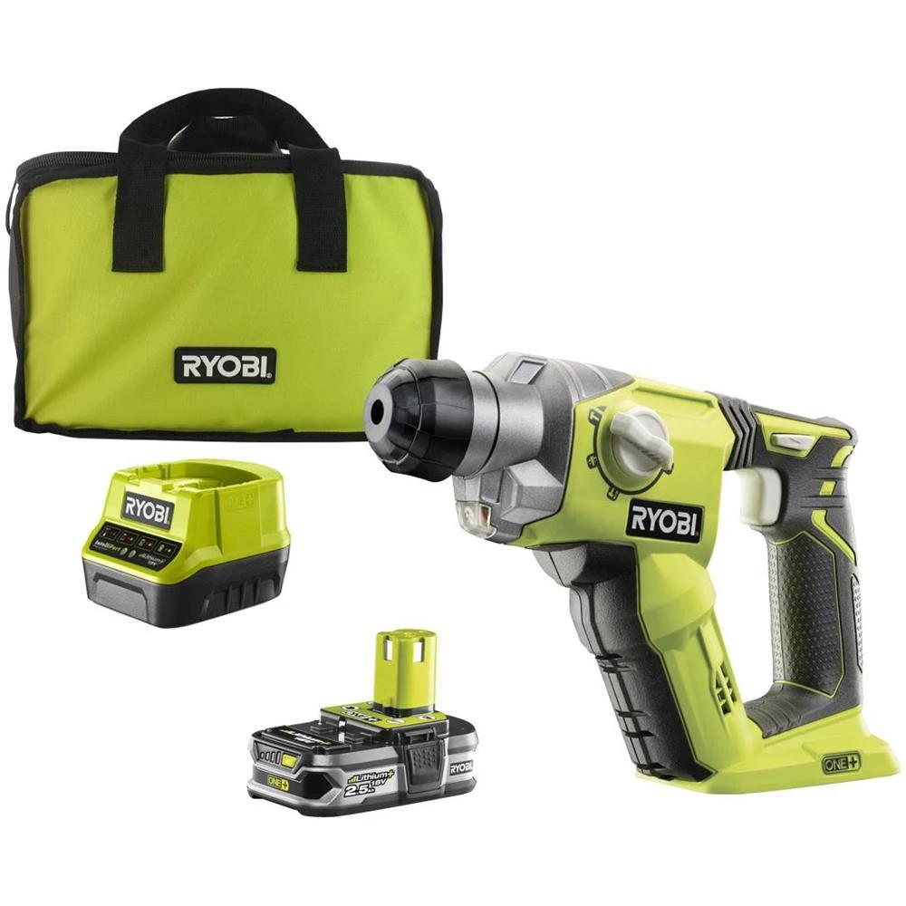 Tassellatore SDS+ Ryobi 18V ONE+ Kit Batteria 2,5Ah